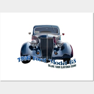 1936 Ford Model 68 Deluxe Tudor Slantback Sedan Posters and Art